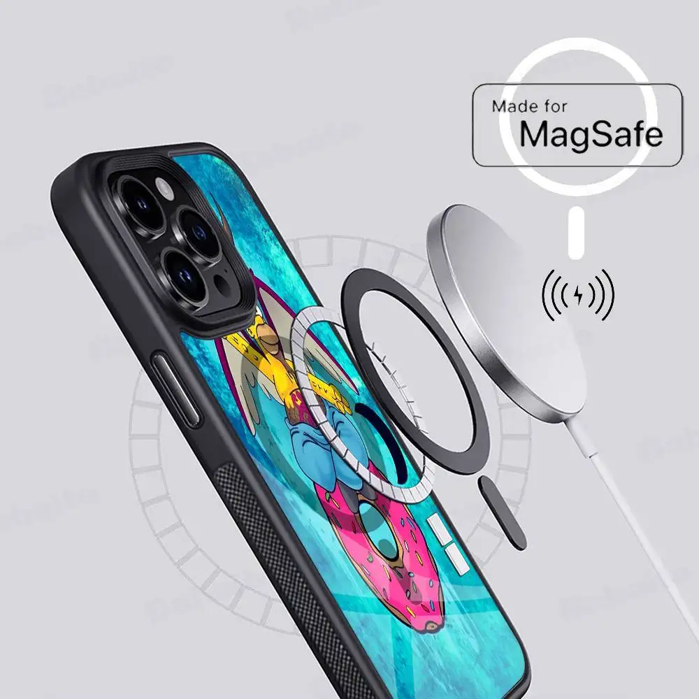 Funda de teléfono con dibujos animados Homer s-simpson, funda magnética para iPhone 16 14 13 12 11 15 Pro Max Plus para cubierta de carga inalámbrica Magsafe - imagen 5