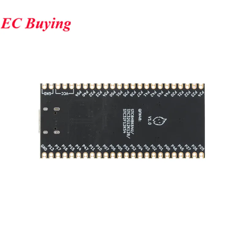 STC8G1K08 STC8H8K64U-QFN32 QFN48 STC 8H8K64U función central módulo de placa de desarrollo de aprendizaje interfaz tipo C STC8H8K64U-45I-QFN - imagen 5