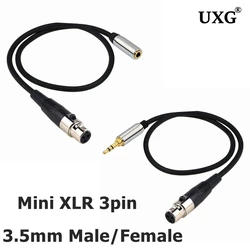 Cable Mini XLR Hembra a Jack 3,5mm para BM800 – 50cm
