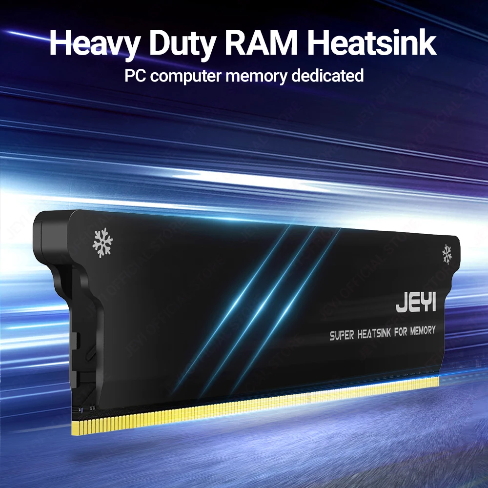 JEYI-disipador de calor de memoria RAM DIY con almohadillas térmicas, enfriador de RAM de escritorio, disipación de radiación DDR para PC DDR2/DDR3/DDR4/DDR5 - imagen 2