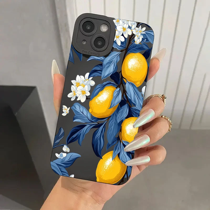 Funda de teléfono con flor de limón y fruta de verano para Xiaomi Poco F6 F5 X5 M6 X7 Pro Mi 15 14T 13T 12T Pro 14 13 11 Lite 5G NE - imagen 2