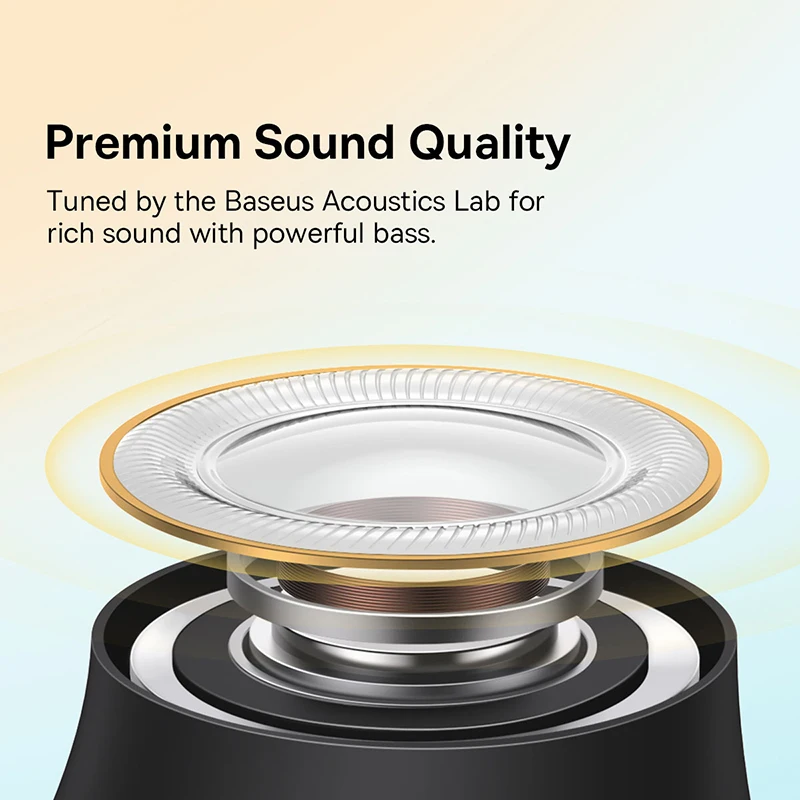 Baseus Bowie EZ10 auriculares inalámbricos controladores de 10mm auriculares Bluetooth 5,3 25 horas de larga duración de la batería 0,06 'auriculares deportivos de latencia - imagen 3