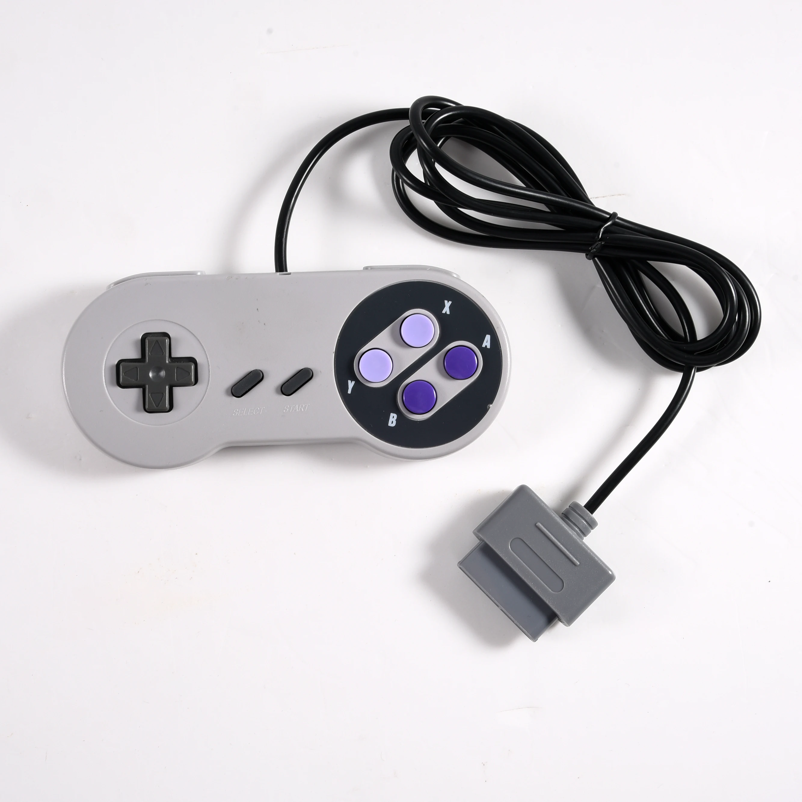 Joystick controlador SNES con cable para consola Super NES/SFC, para consola de sistema de entretenimiento súper, para conector Super Famico-7 pines