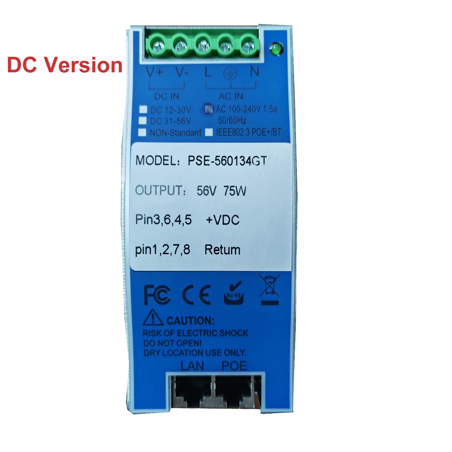 DC input 31-56V