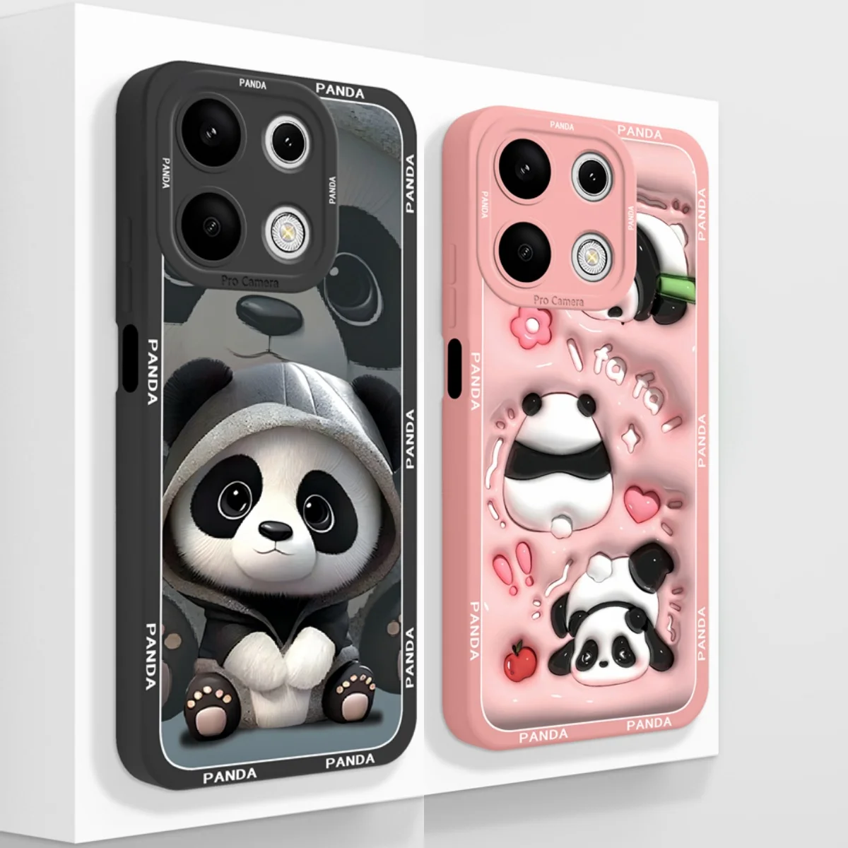 Para Redmi Note 13 Pro Funda lindo Panda suave silicona líquida Anti Choc Funda trasera de teléfono para Xiaomi Redmi Note13 13Pro 4G 5G Funda