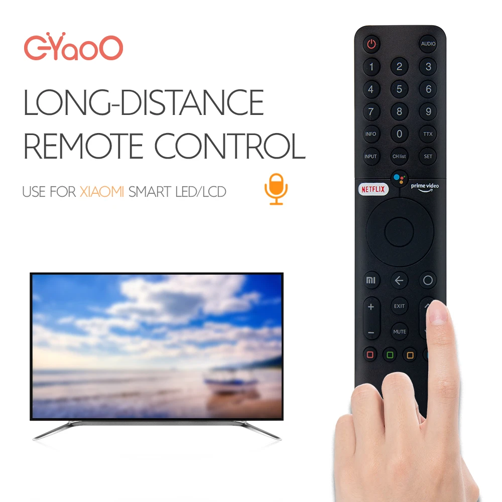 Mando a distancia inalámbrico por voz, para Mi TV Xiaomi XMRM-19, Android 4K, P1, Smart TV, Control remoto por voz, L43M6-6AEU - imagen 2