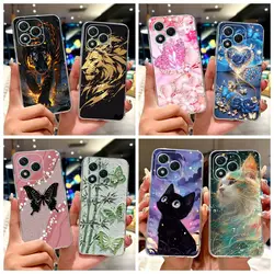Funda antigolpes de silicona para Honor 400 Lite, diseño moderno