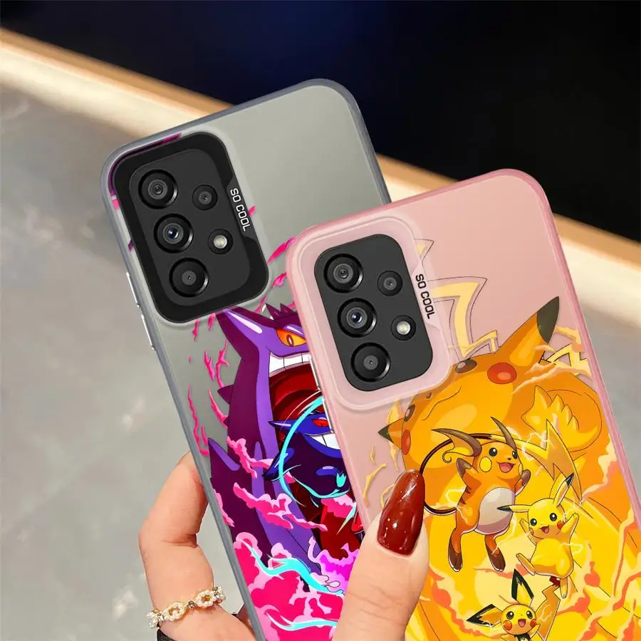 Funda para Samsung Galaxy A13 A14 A26 A31 A11 A12 A32 A34 A24 A25 A15 A16 A21s A23 A17 A20s A36 A35 funda trasera para teléfono Poke-mons - imagen 4