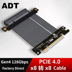 ADT-Link M88JK Cable Extensión PCIe 4.0 x8 Flexible 180°