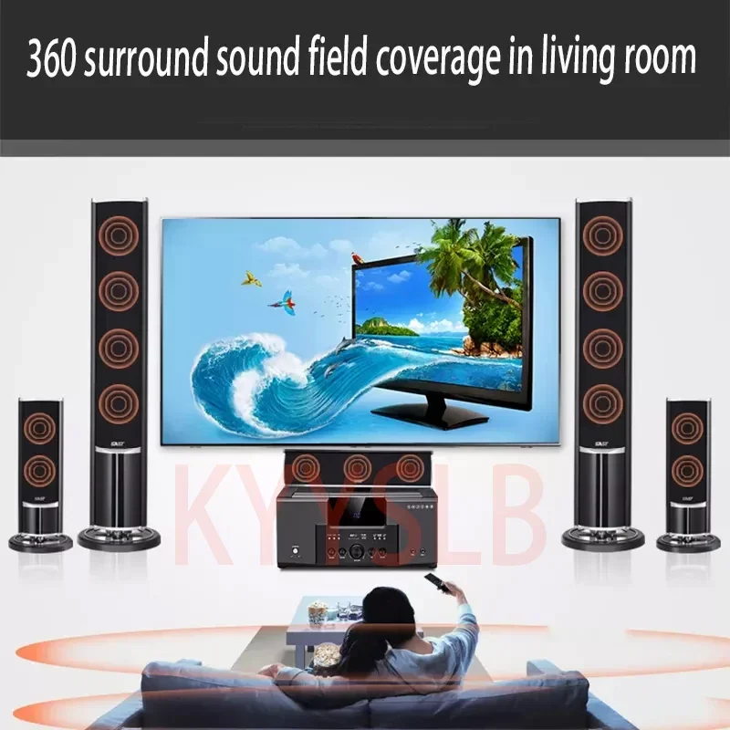 KYYSLB-sistema de sonido para cine en casa, conjunto de Audio para sala de estar, amplificador para el hogar, altavoces de Audio envolvente 3d, TV K, altavoz de canción, 5,1 - imagen 2