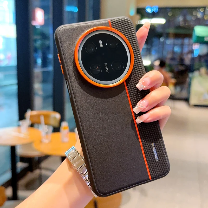 Para Huawei Mate 60 70 Pro funda de moda de cuero PU funda protectora trasera para Huawei Mate 60RS 50RS 40RS carcasa de teléfono - imagen 2