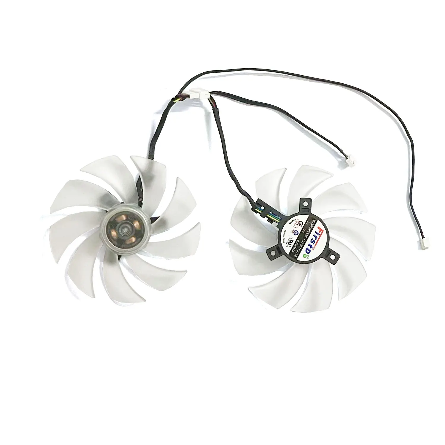 Ventilador GPU de 98MM 4PIN FD10015H12D DC 12V 0.55A RX 6650 XT para Powercolor Hellhound Sakura AMD Radeon ™   RX 6650 XT 8GB GDDR6 - imagen 3