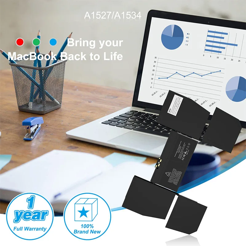 JGTM A1534 A1527 A1705 (principios de 2015 principios de 2016 MEDIADOS DE 2017) batería de ordenador portátil para MacBook de 12 pulgadas Retina EMC 2746 2991 3099 MNYG2 - imagen 5