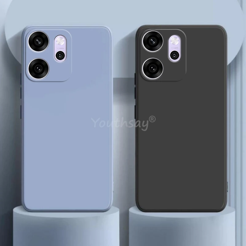 Para OPPO Reno 14 F funda de silicona líquida lisa Reno 14 F funda suave TPU anticaída funda protectora de teléfono Reno 14 F cubierta - imagen 2