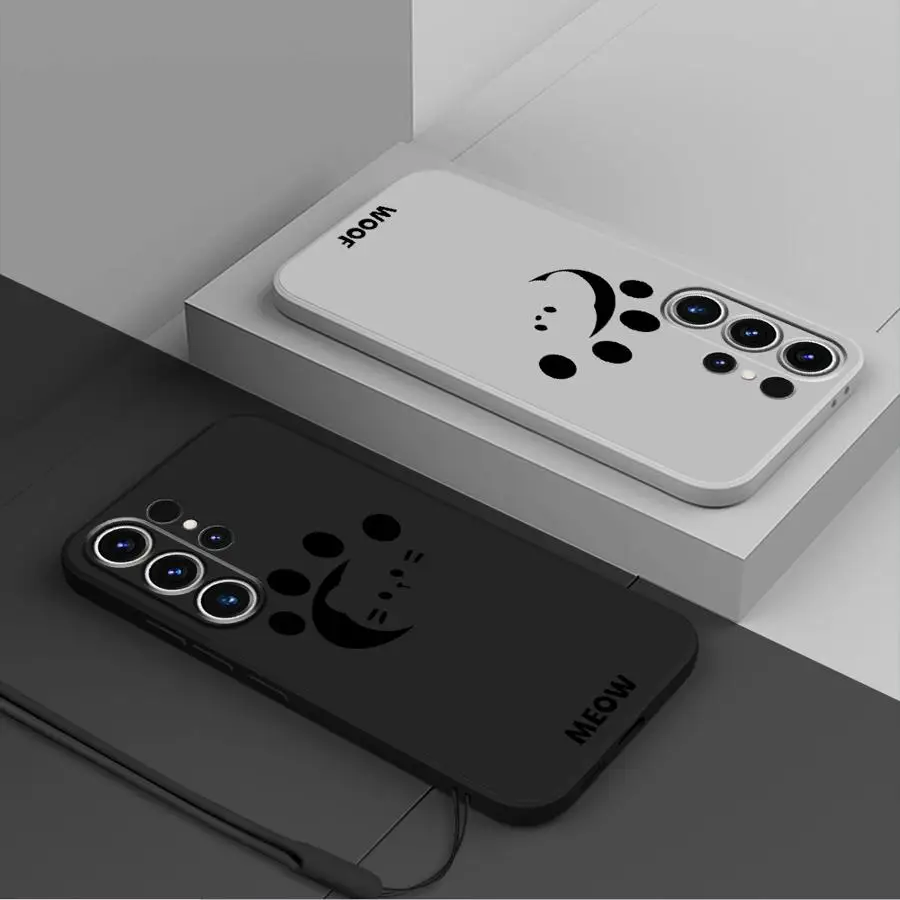 Funda suave para teléfono Samsung Galaxy S21 Plus Note 20 10 Ultra S24 FE S25 Edge S20 S22 Ultra S23 con huella bonita y perro - imagen 5