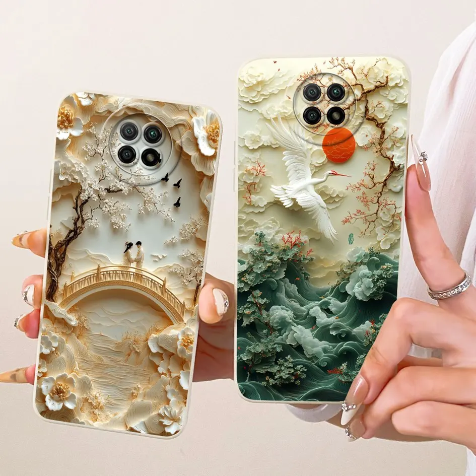 Funda para Xiaomi Redmi Note 9 5G, carcasa de pintura de Margarita a la moda, fundas de teléfono de silicona suave para Xiaomi Redmi Note 9T Note9 5G Capa - imagen 3