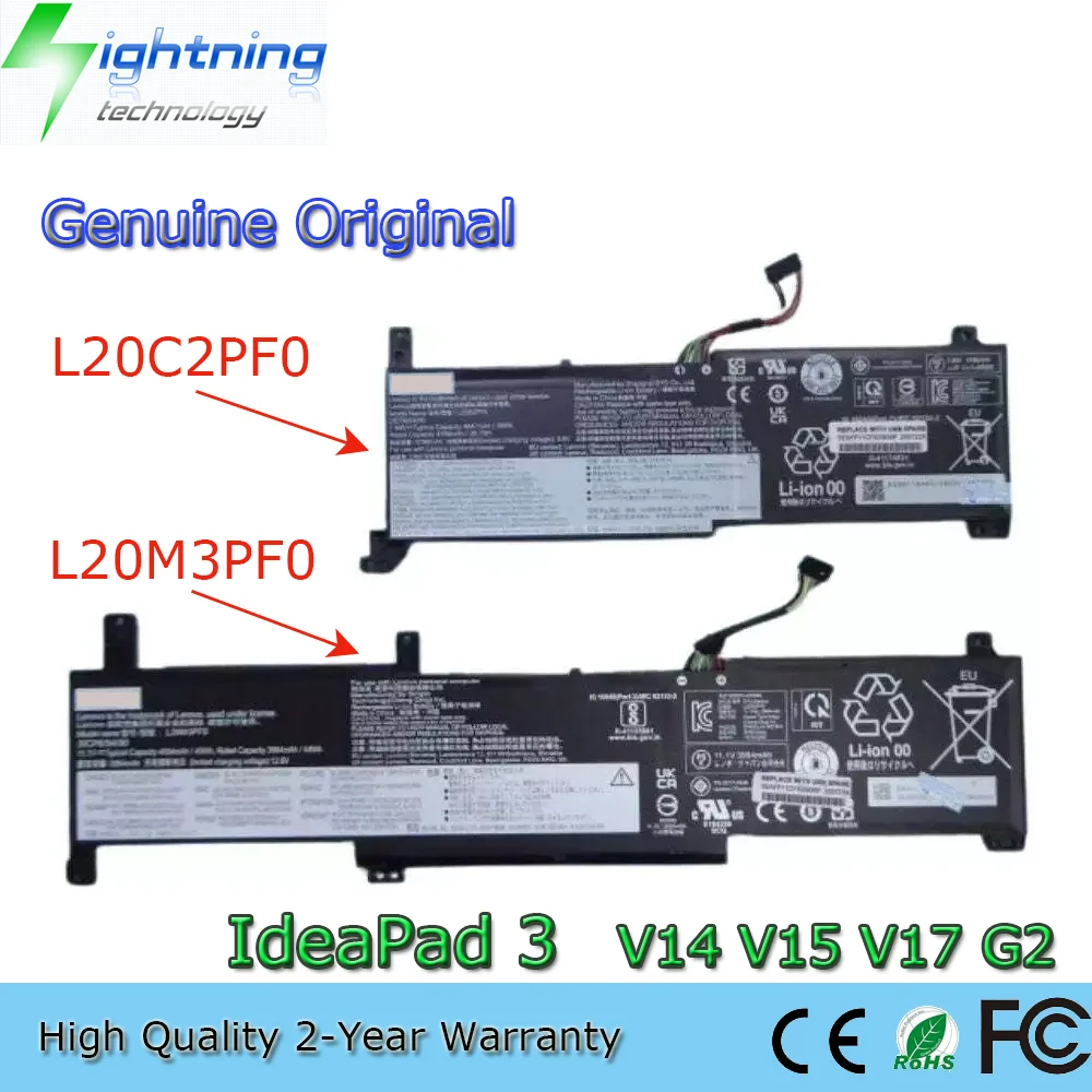 L20C2PF0-batería Original para portátil, Original y auténtica, para Lenovo V14, V15, V17, G2-ALC, L20L2PF0, L20B2PF0, L20L3PF0, L20C3PF0, L20M3PF0