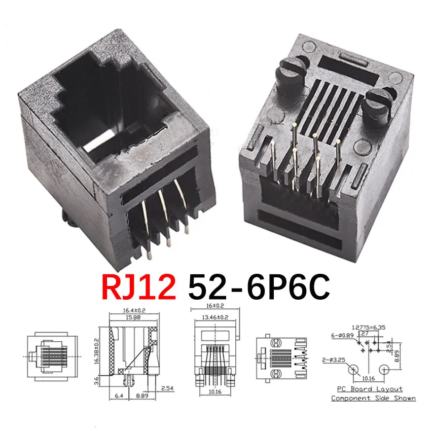 RJ12 52 6P6C