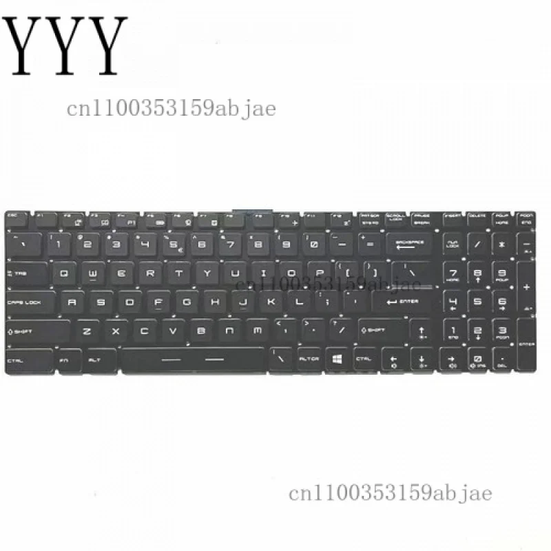 Para teclado MSI GS75 Stealth 10SE 10SF 8SE 8SG MS-17G1 con retroiluminación multicolor por tecla RGB