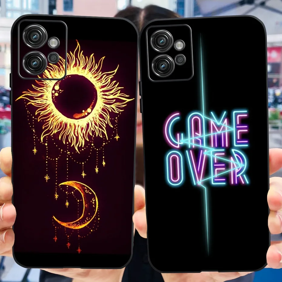 Para Motorola Moto G32 funda moda flor gato pintado suave silicona TPU contraportada para MOTO G32 4G Motog32 parachoques de teléfono - imagen 5