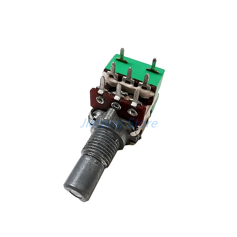 2 uds potenciómetro de volumen H120 canal estéreo con interruptor A50K A10K 15MM medio eje - imagen 5