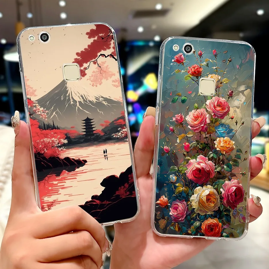 Para Huawei P10 Lite funda WAS-LX1 WAS-LX2 WAS-LX3 nueva moda funda pintada funda de silicona suave para Huawei P10 Lite P10Lite Fundas - imagen 3