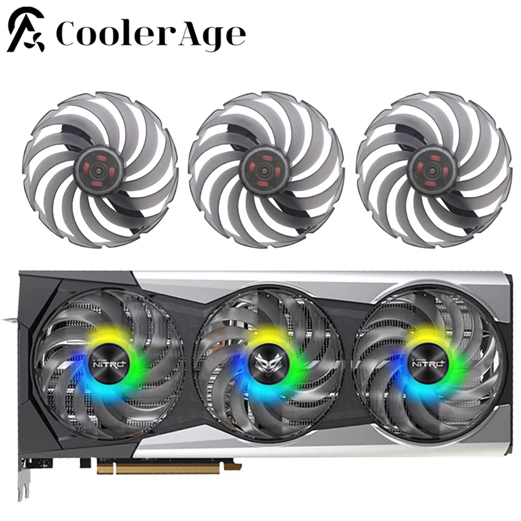 Para Sapphire NITRO + AMD Radeon RX 6900 XT SE ventilador de tarjeta de vídeo 95MM FDC10U12D9-C RX6900XT ventilador de refrigeración de tarjeta gráfica