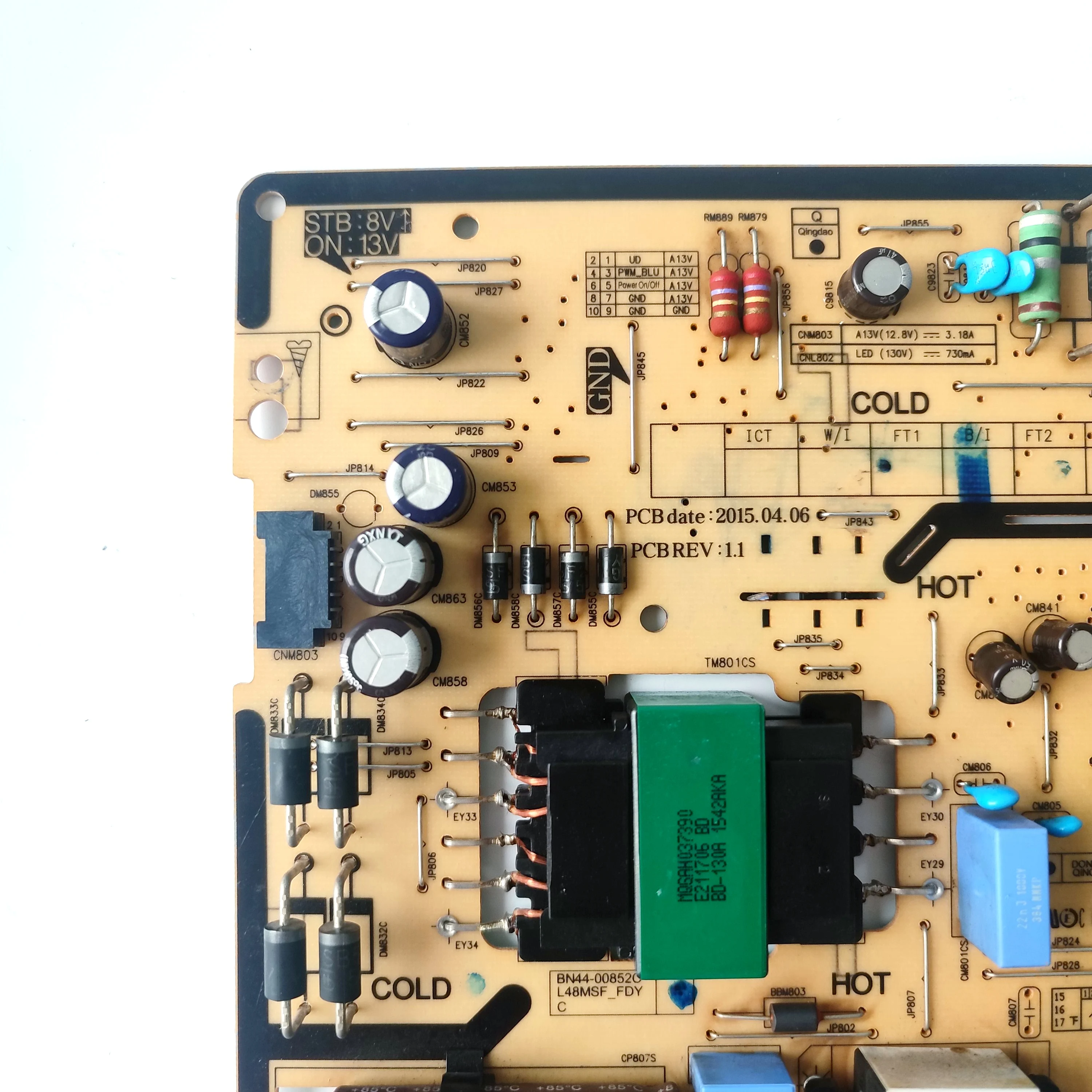 Placa de fuente de alimentación BN44-00852A, accesorio para televisor HG40EE590SK UA40J5200A UE48J5000A UN43J5202A, buena prueba, BN44-00852C = L48MSF-FDY, BN4400852 - imagen 5