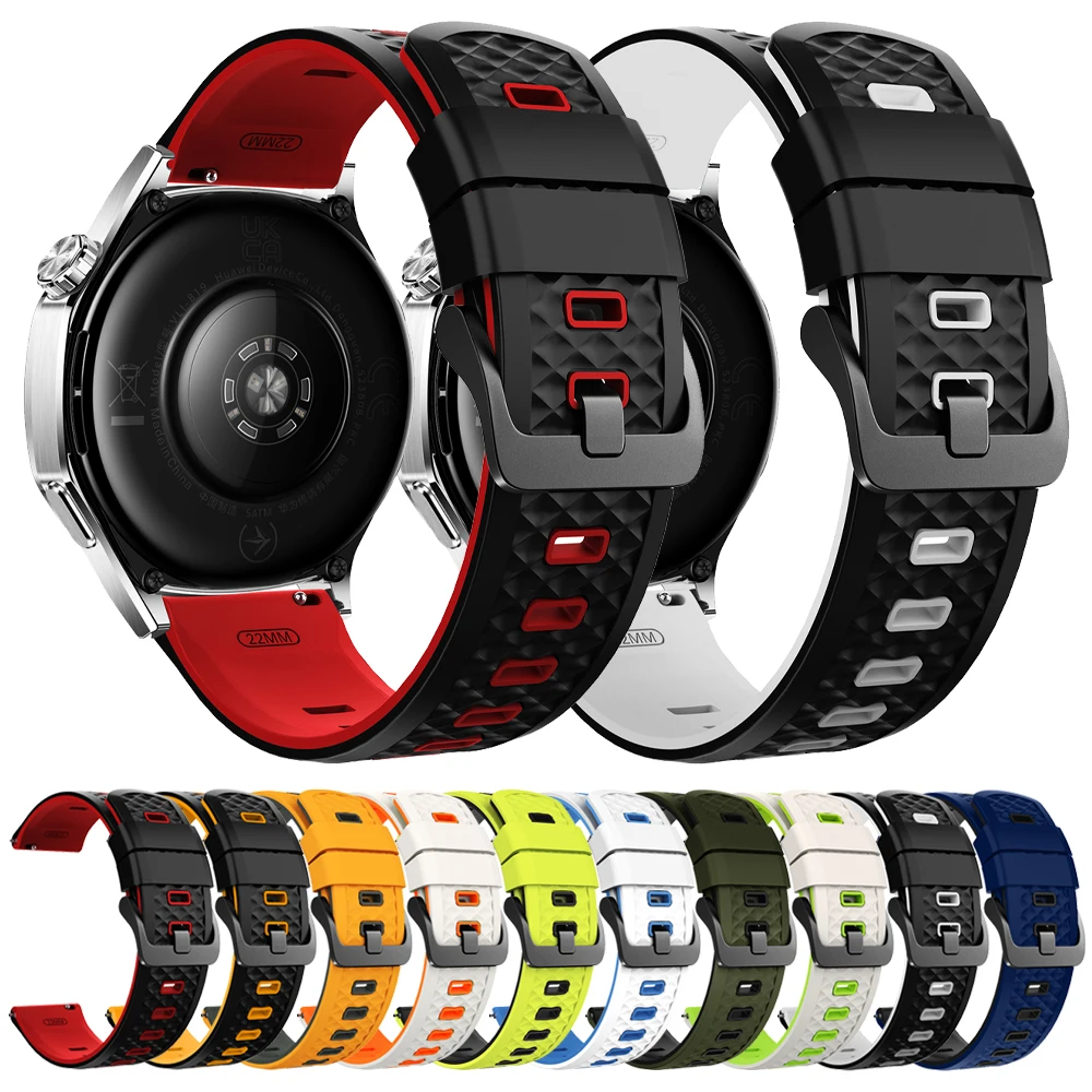 Correa suave de silicona de 22mm para COLMI P86 P82 V76 V68 C81 M42 I30 pulseras para Xiaomi Watch S4 Sport cómodas bandas para reloj inteligente