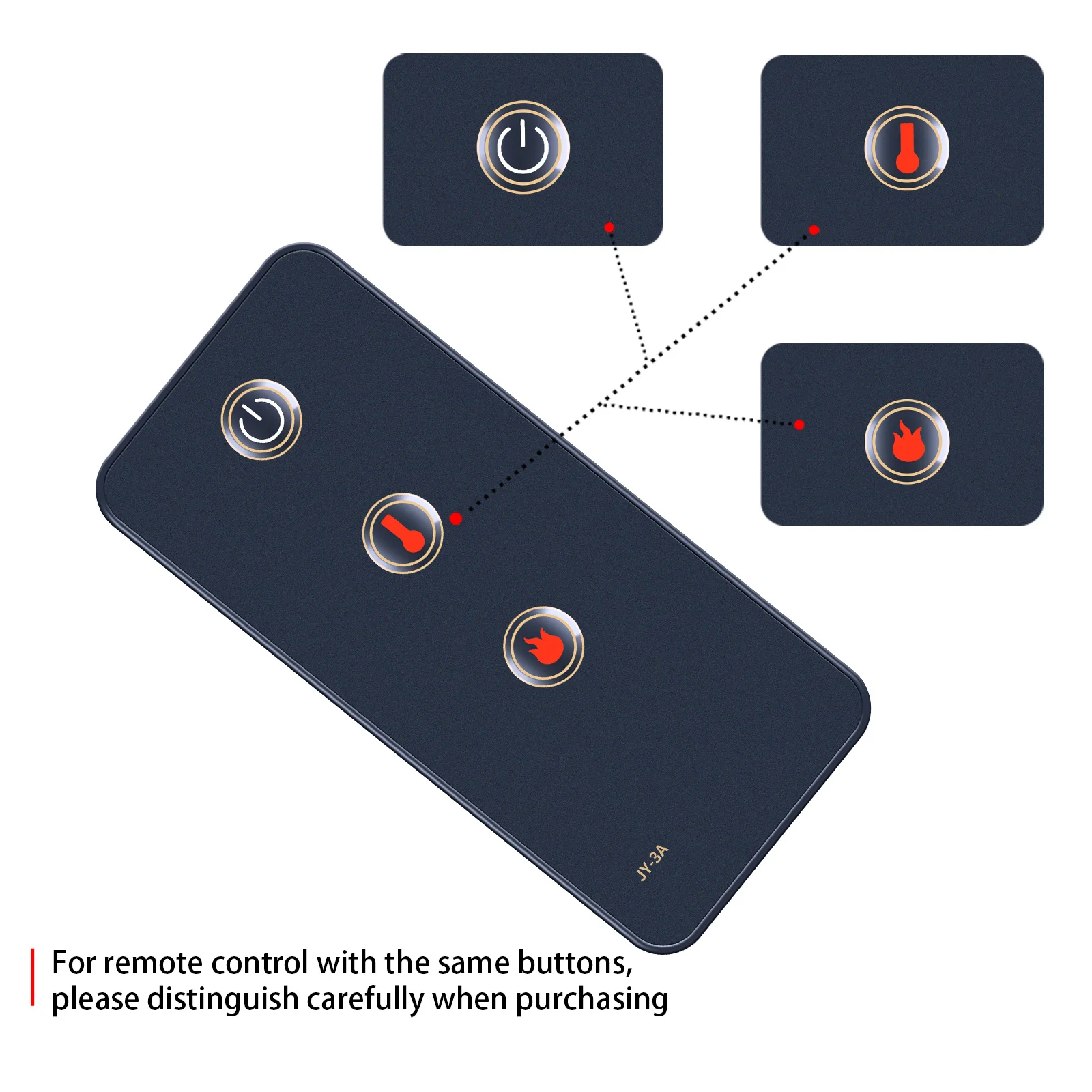 Reemplace el control remoto para el chimenea Pleasant Hearth Pleasant modelo JY-3A - imagen 5