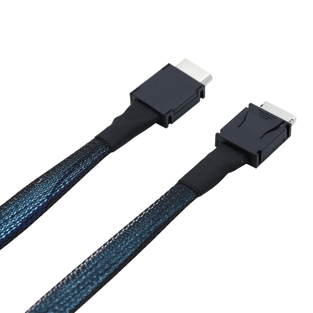 PCIe Oculink SFF-8611 4I a SFF-8611 4I Mini SAS HD Cable 50-200cm de longitud Cable de transferencia de datos de alta velocidad para servidores/almacenamiento - imagen 5