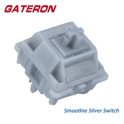 Gateron Smoothie Silver Interruptor Mecánico Lineal POM