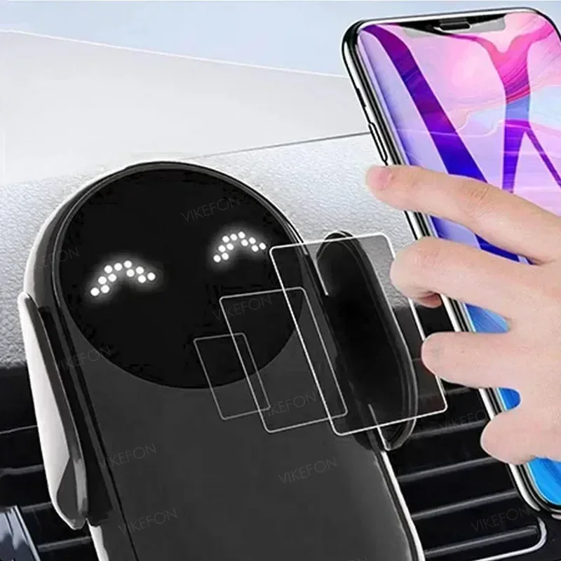 360 °   Cargador inalámbrico de coche con rotación, sujeción automática, soporte de teléfono de inducción infrarroja para iPhone 16 15 14 Samsung Galaxy S24 Plus - imagen 2