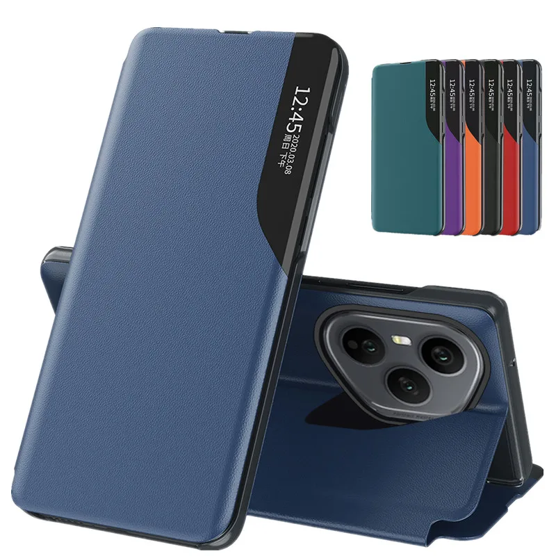 Funda de teléfono con tapa y vista inteligente para Honor 400 Pro Honor 400 Lite 5G, Funda protectora magnética, Coque Capa