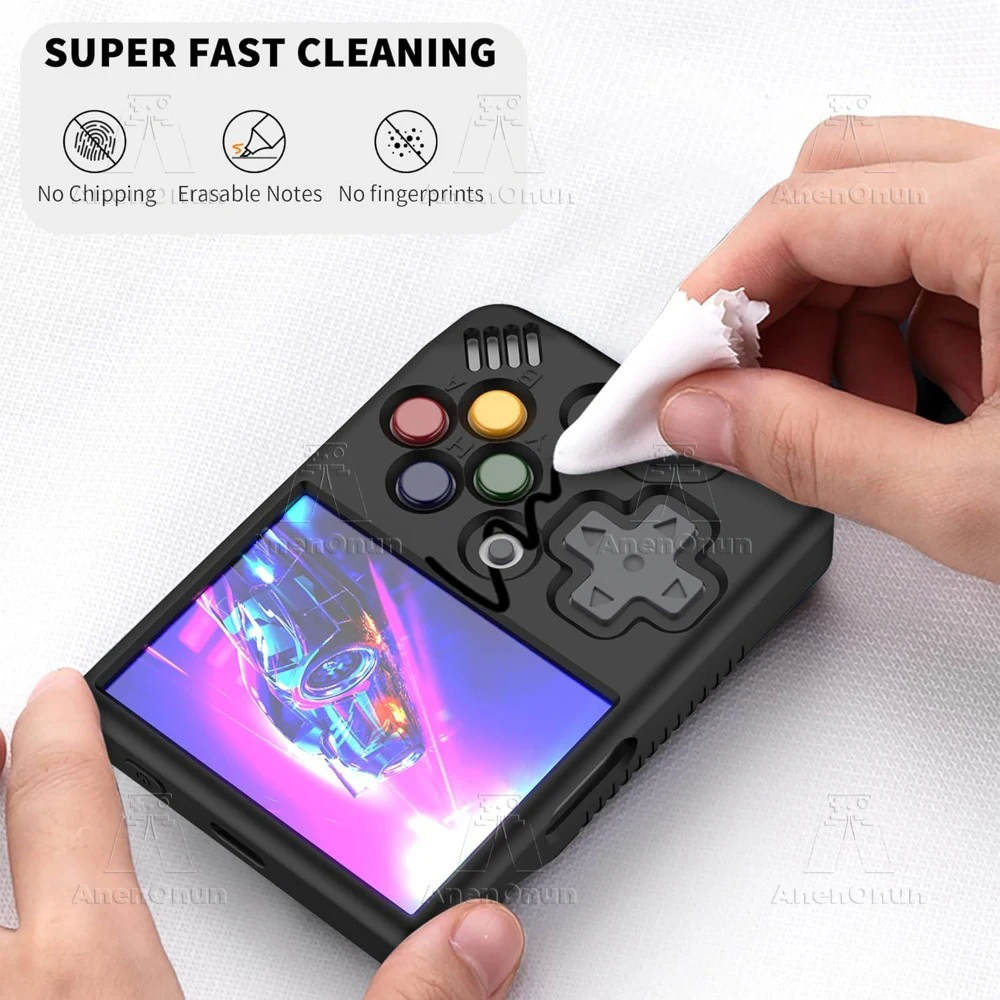 Miyoo Mini V4/Miyoo Mini funda protectora completa con cordón anticaída antiarañazos accesorios de funda suave de silicona negra - imagen 5