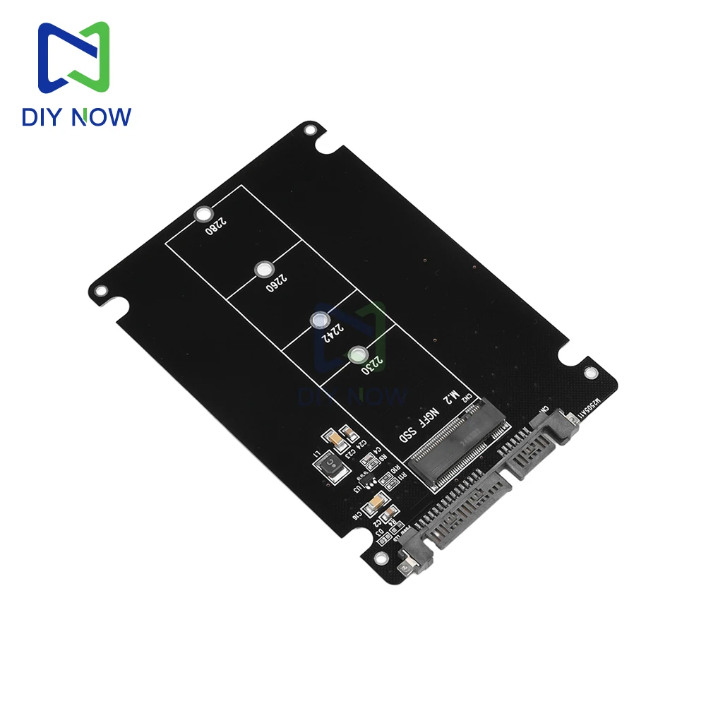 Tarjeta adaptadora M.2 NGFF SSD a SATA3 M2 NGFF SSD a SATA3.0 caja de disco duro externo placa adaptadora de disco duro SATA3.0 6Gbps - imagen 3