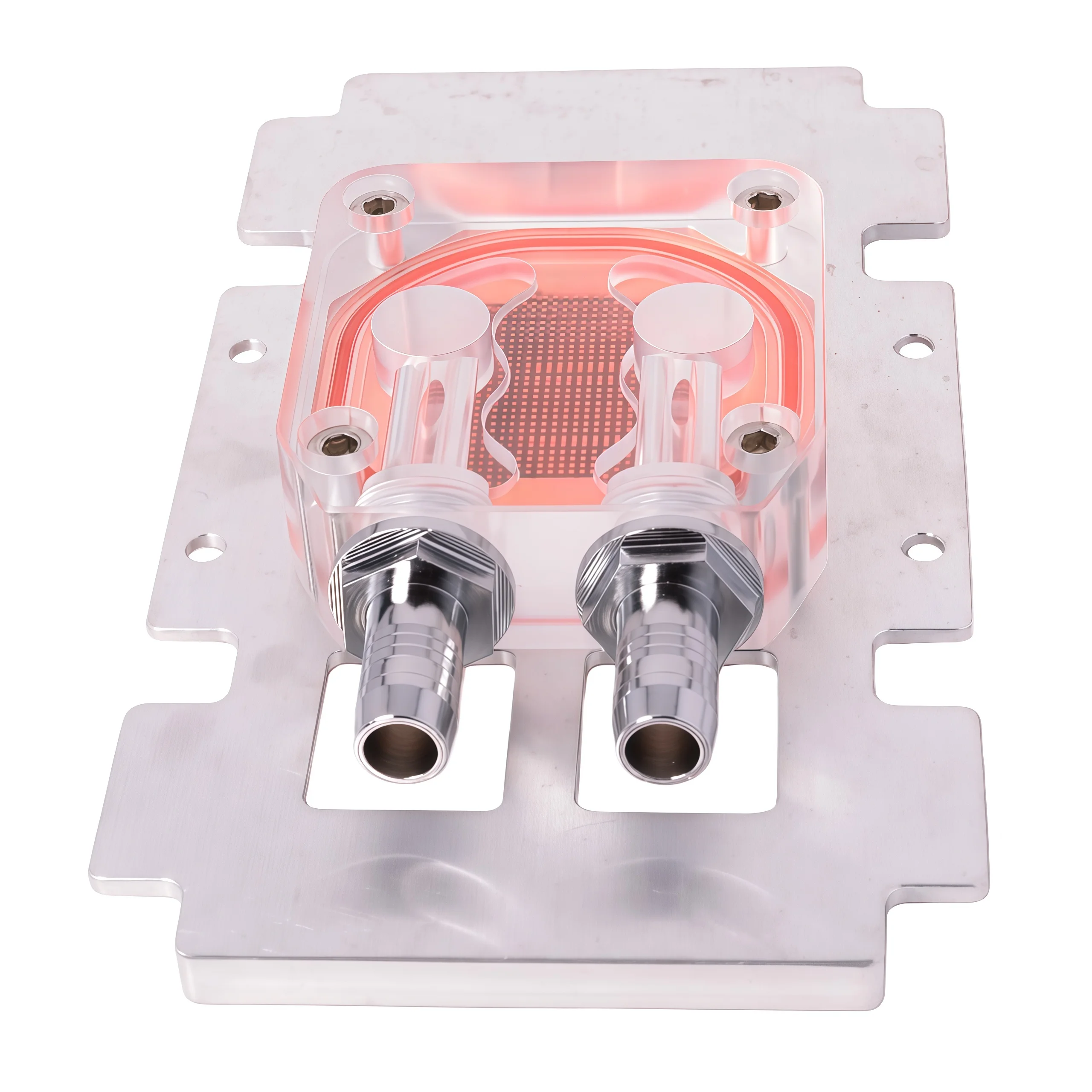 Bloque de refrigeración por agua GPU, enfriador de cobre de doble canal para tarjeta gráfica, radiador enfriador de agua para NVID V100 P100 A100-32G SXM2 - imagen 3