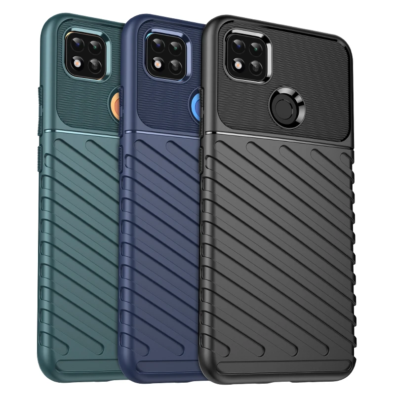Funda de silicona a prueba de golpes para Redmi 9C/NFC 9C/9 Active/10A/Poco C3/C31, carcasa de lujo