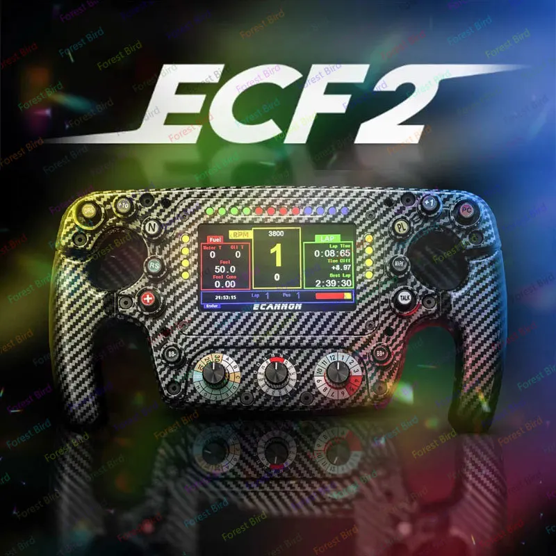 Volante de fórmula ECANNON ECF2 para Logitech Fanatec Thrustmaster F1, simulador de carreras, dirección de juego - imagen 2