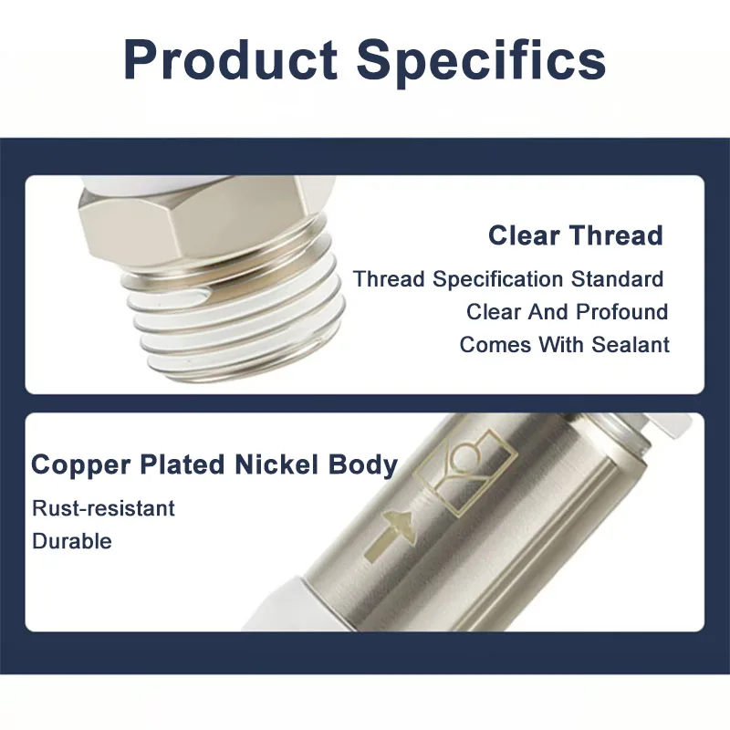 Válvula de retención neumática SPL/VPL4/6/8/10/12 rosca externa conector roscado en forma de L conector neumático de enchufe rápido traqueal - imagen 2