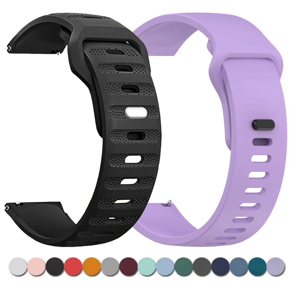Correas de reloj para Garmin Forerunner 570 645 245 265 255 correa de música Vivoactive 6 5 4 Venu 3 2 SQ accesorios de pulsera deportiva de goma