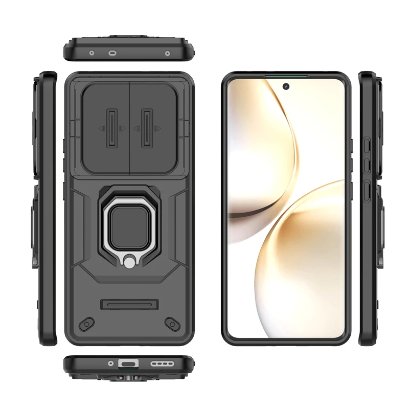 Para Realme 14 Pro funda OPPO Realme 14 Pro Capas armadura parachoques lente a prueba de golpes soporte de anillo protector Fundas Realme 14 Pro - imagen 5