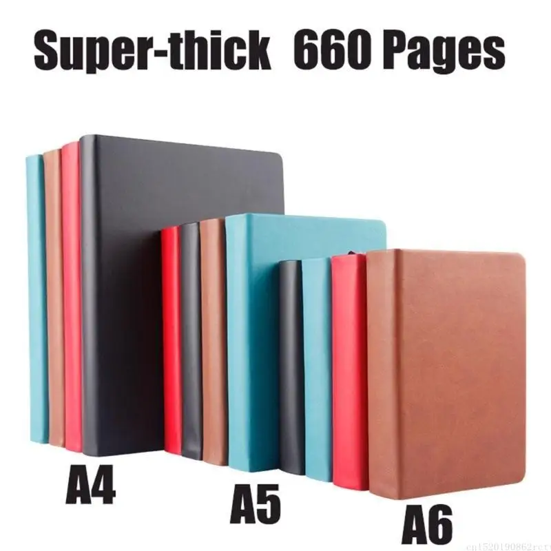 Cuaderno bocetos tapa dura D5BB, cuaderno grueso sin forro 660 páginas para bocetos en diario - imagen 4