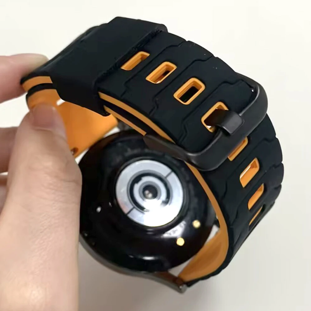 Correa de silicona de 22mm para TicWatch GTW/GTH 2/Pro 2021/E2 S2, pulseras para hombres y mujeres para TicWatch Pro 3 Ultra LTE, pulsera deportiva GPS - imagen 3