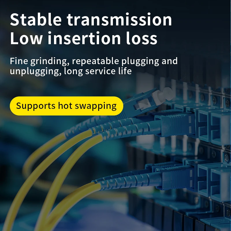 Cable de conexión de fibra óptica SC/UPC SC/APC 1M/3M/5M/10M monomodo (SM) conectores personalizables de puente de fibra óptica de un solo núcleo 3,0mm - imagen 3
