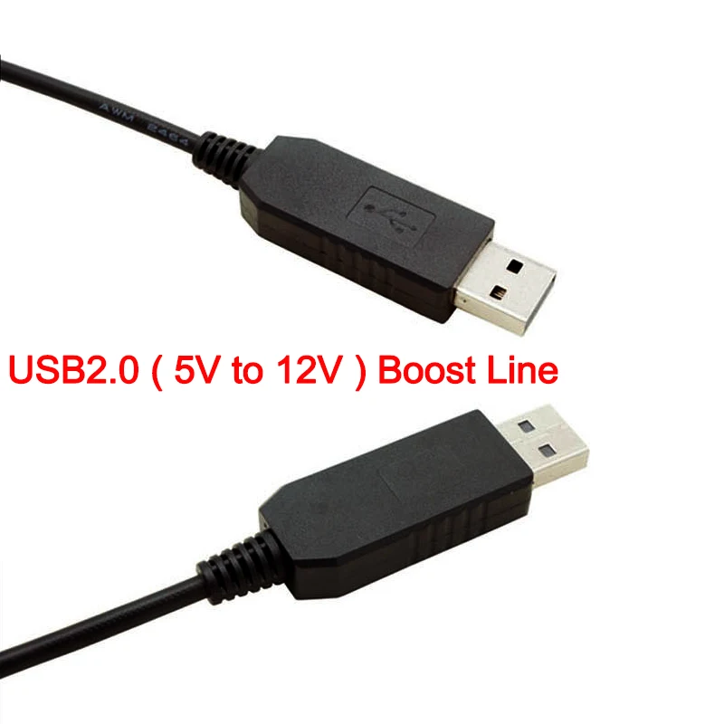 1 Uds USB a 4 pines PWM 5V a 12V Boost Line USB manga PC ventilador adaptador de corriente conector convertidor Cable 5V a 12V - imagen 4