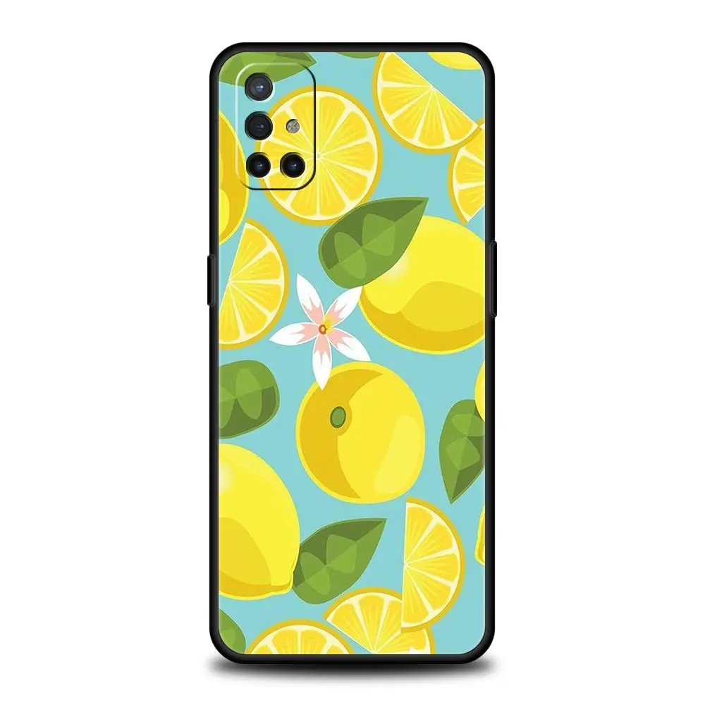 Funda de silicona para teléfono OnePlus 10 9 Pro 9T 9R 9RT 8T 8 7 6T 7T Nord 2 CE 5G N200 N10 N100 cubierta protectora Mediterranean Lemon - imagen 4