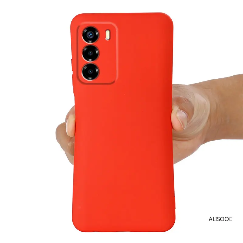 Para ZTE Blade V40 Vita funda de silicona líquida suave a prueba de golpes protección completa contraportada para ZTE Blade V30 V40 Vita Capa Fundas - imagen 5