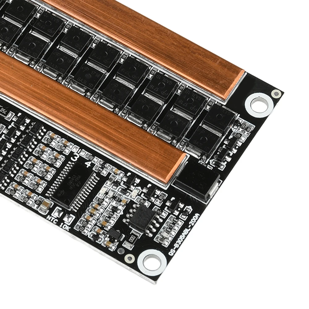 Placa de protección de batería de litio LifePo4 de alta corriente 3S 4S 120A 750A con equilibrio BMS PCB Placa de protección misma puerto - imagen 2