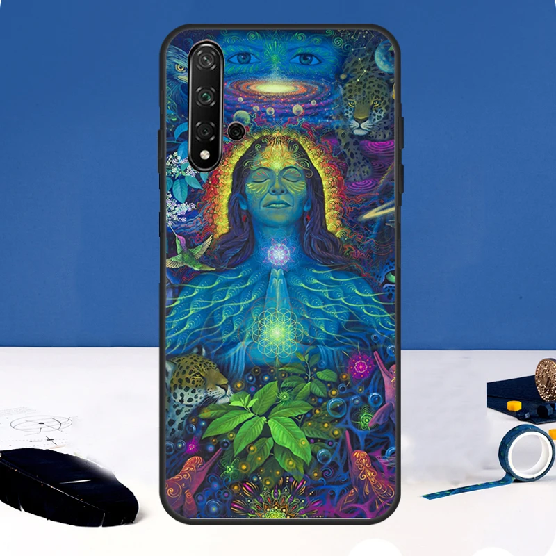 Mandala Chakra Insist Yoga funda para Huawei Nova Y91 Y61 Y60 Y70 Y72 Y73 Y90 12i 11i 3i 7i 8i 9 10 SE P20 P40 P30 Lite - imagen 2